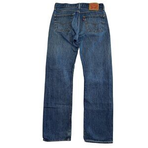 Vintage LEVIS 501 Button Fly Red Tag Denim Blue Jeans 30 x 32